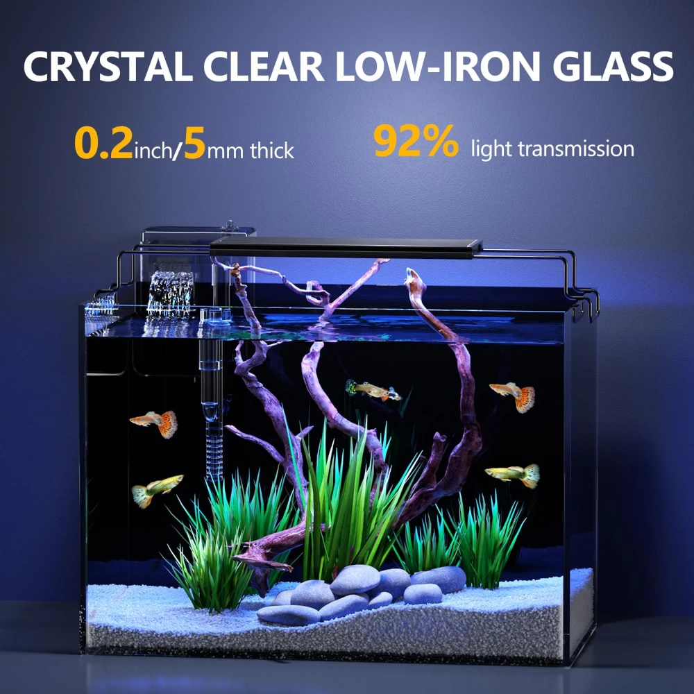 HeyKoala 5 Gallon Fish Tank Kit for Guppies